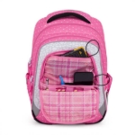 Obrazek Bagmaster LUMI 24 H duży zestaw szkolny dla pierwszoklasistów - miś różowy 23 l