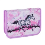 Obrazek Bagmaster DOPI 24 Mały zestaw szkolny dla pierwszoklasistów - koń różowy 22 l