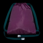 Obrazek Bagmaster Bag VEGA 24 B worek szkolny na kapcie / worek gimnastyczny - pawi błękit 1,5 l