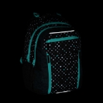 Obrazek Plecak szkolny Bagmaster PORTO 24 C - czarno-turkusowy wielokolorowy 29 l