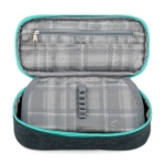 Obrazek Piórnik szkolny Bagmaster PORTO 24 C - czarno-turkusowy wielokolorowy