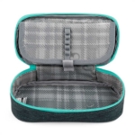 Obrazek Piórnik szkolny Bagmaster PORTO 24 C - czarno-turkusowy wielokolorowy