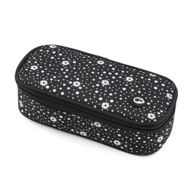 Obrazek Piórnik studencki Bagmaster SUPERNOVA 24 A - czarno-biały, czarny