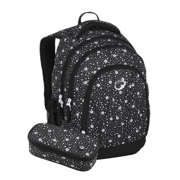 Obrazek Zestaw studencki Bagmaster SUPERNOVA 24 A - czarno-biały czarny 34 l