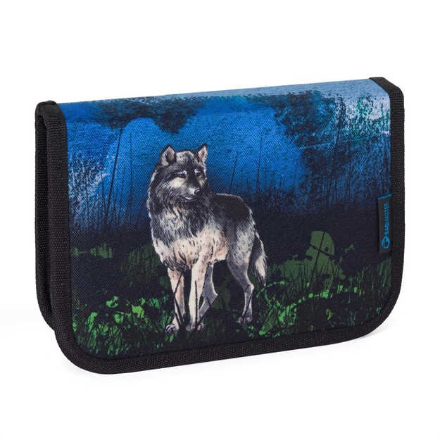 Obrazek Piórnik szkolny Bagmaster LUMI 24 F - wilcza czerń