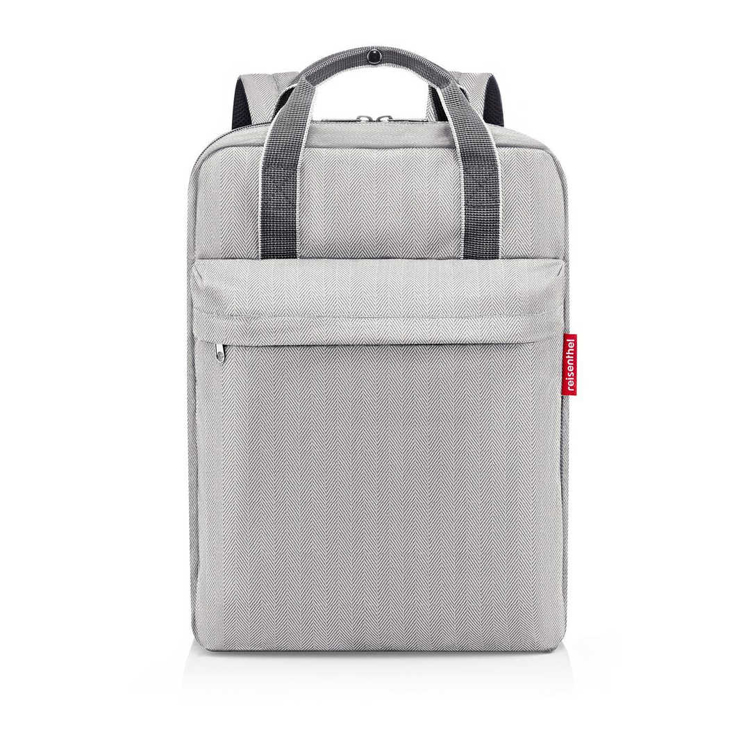 Obrazek Reisenthel Allday Backpack M Herringbone Grey 15 L