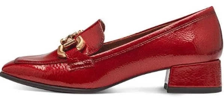 Obrazek Tamaris 1-24316-43-500 Czerwone mokasyny damskie