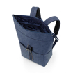 Obrazek Reisenthel Rolltop Backpack Herringbone Dark Blue 22 L
