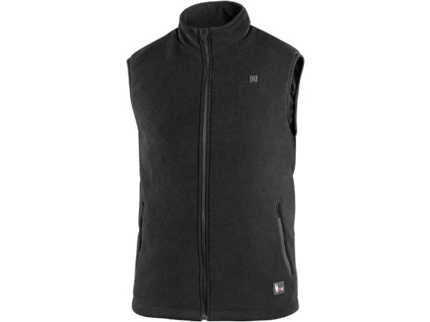 Obrazek CXS ANTARKTIDA Męska ocieplana kamizelka polarowa czarna