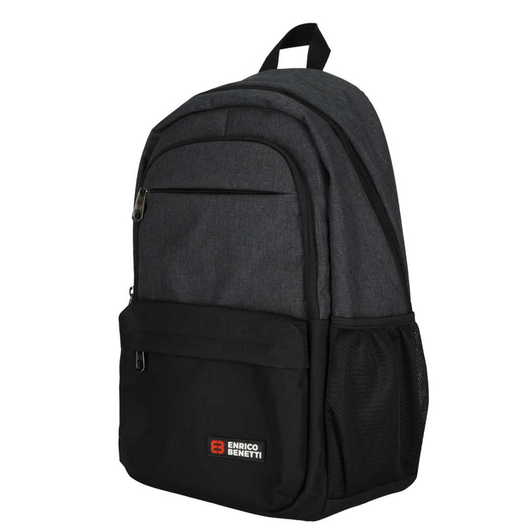 Obrazek Enrico Benetti Hamburg Notebook Backpack 23 L Grey 23 L