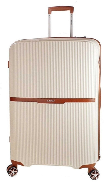 Obrazek Walizka podróżna Dielle L PP STRIPE 190-76-24 beżowa 114 L