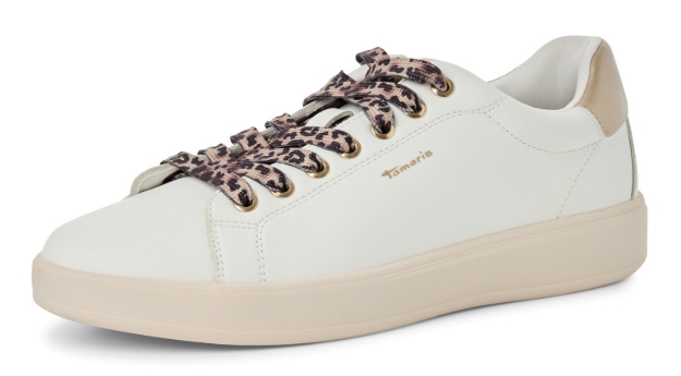 Obrazek Tamaris 1-23720-43-147 Damskie trampki w kolorze beżowym