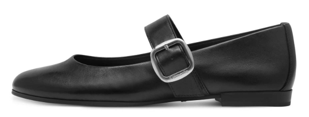 Obrazek Tamaris 1-22147-44-001 Czarne baleriny damskie