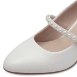 Obrazek Tamaris 1-22424-44-100 Białe baleriny damskie