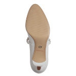 Obrazek Tamaris 1-22424-44-100 Białe baleriny damskie