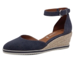 Obrazek Tamaris 1-22319-44-800 Damskie sandały na koturnie niebieski