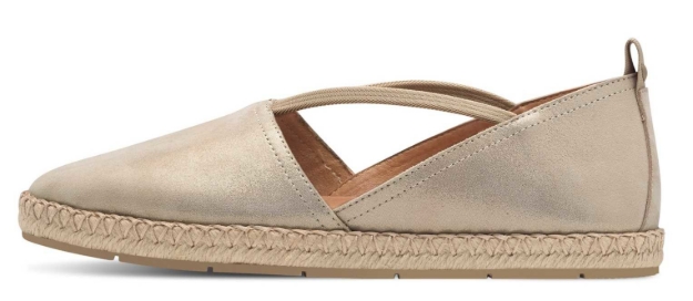 Obrazek Tamaris 1-24620-44-179 espadryle damskie szampańskie
