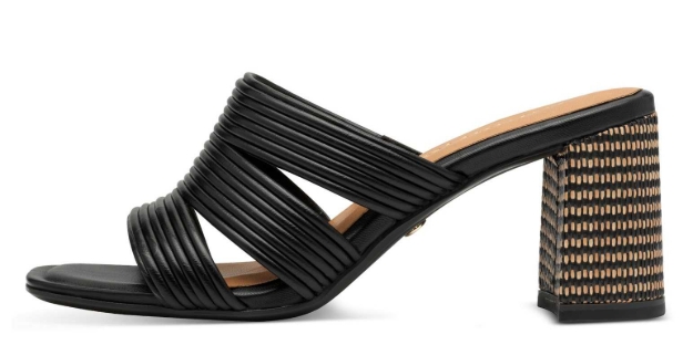 Obrazek Tamaris 1-27226-42-098 Czarne kapcie damskie