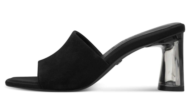 Obrazek Tamaris 1-27249-44-001 Czarne pantofle damskie