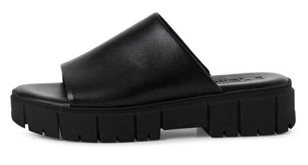 Obrazek Tamaris 1-27252-42-007 Czarne pantofle damskie