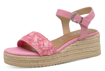 Obrazek Tamaris 1-28059-44-531 Damskie sandały na koturnie w kolorze różowym