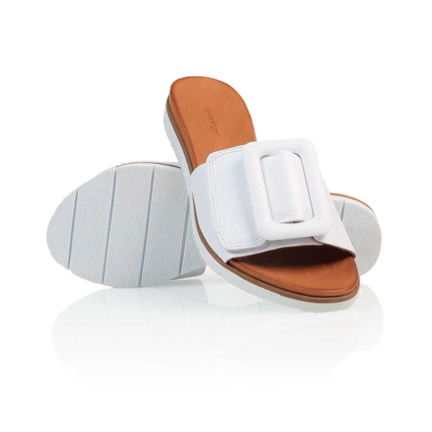 Obrazek Białe damskie kapcie zdrowotne Batz Carmen