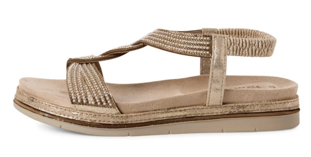 Obrazek Tamaris 1-28200-44-964 Sandały damskie beżowe