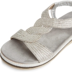 Obrazek Tamaris 1-28200-44-948 Sandały damskie srebrne