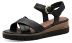 Obrazek Tamaris 1-28202-42-003 Damskie sandały na koturnie czarne