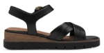 Obrazek Tamaris 1-28202-42-003 Damskie sandały na koturnie czarne