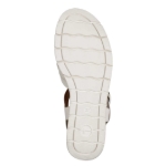 Obrazek Tamaris 1-28202-42-117 Damskie sandały na koturnie białe