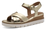 Obrazek Tamaris 1-28202-42-933 Damskie sandały na koturnie złote