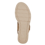 Obrazek Tamaris 1-28206-42-445 Damskie sandały na koturnie brązowe