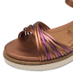 Obrazek Tamaris 1-28218-44-964 Damskie sandały na koturnie miedź