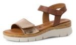 Obrazek Tamaris 1-28220-44-392 Damskie sandały na koturnie brązowe