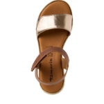 Obrazek Tamaris 1-28220-44-392 Damskie sandały na koturnie brązowe