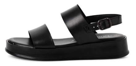 Obrazek Tamaris 1-28238-42-001 Damskie sandały na koturnie czarne