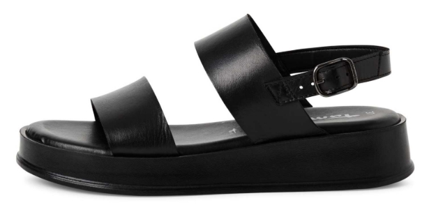Obrazek Tamaris 1-28238-42-001 Damskie sandały na koturnie czarne