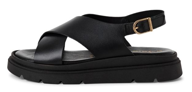 Obrazek Tamaris 1-28270-42-003 Sandały damskie czarne