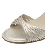 Obrazek Tamaris 1-28324-42-179 Damskie sandały na obcasie srebrne