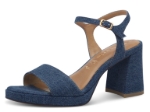 Obrazek Tamaris 1-28343-44-802 Damskie sandały na obcasie niebieskie