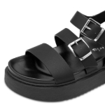 Obrazek Tamaris 1-28401-44-001 Damskie sandały na obcasie czarne