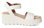 Obrazek Tamaris 1-28712-42-117 Damskie sandały na koturnie białe