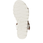 Obrazek Tamaris 1-28712-42-117 Damskie sandały na koturnie białe