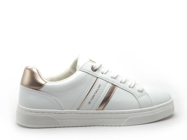 Obrazek Tom Tailor 9590410001 Trampki damskie białe