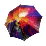Obrazek DOPPLER MANUFAKTUR Elegance AC Bohéme ART - luksusowy parasol damski z wielokolorowym nadrukiem