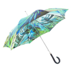 Obrazek DOPPLER MANUFAKTUR Elegance Boheme Pappagallo - luksusowy parasol damski z wielokolorowym nadrukiem