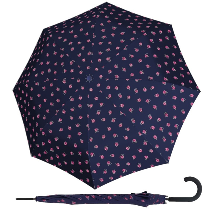 Obrazek DERBY Hit Lang AC Candy Lilac - damski parasol na goleń w kolorze niebieskim