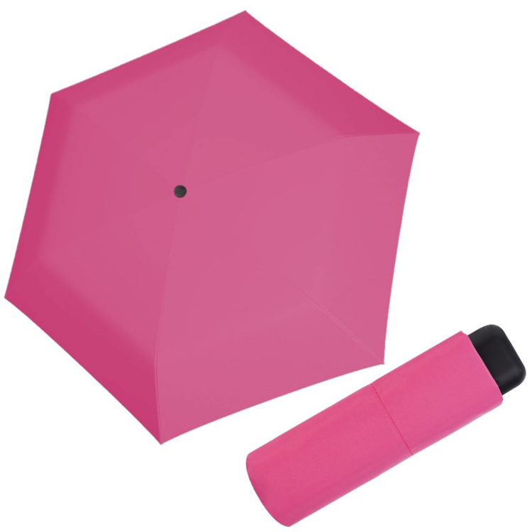 Obrazek DERBY Micro Slim - parasol składany damski/dziecięcy różowy