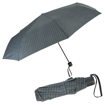 Obrazek DERBY Hit Patterned - męski składany parasol w kolorze szarym